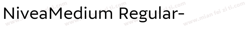 NiveaMedium Regular字体转换